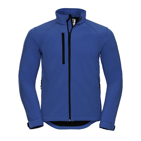 Kurtka Meska Klasyczna Softshell Wiatroszczelna Z140 - Azure Blue