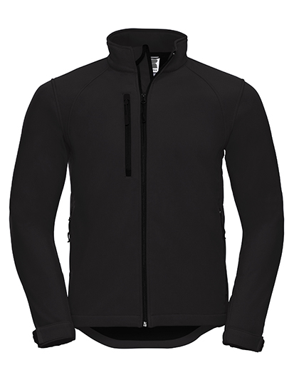 Kurtka Meska Klasyczna Softshell Wiatroszczelna Z140 - Black