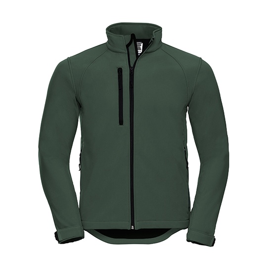 Kurtka Meska Klasyczna Softshell Wiatroszczelna Z140 - Bottle Green