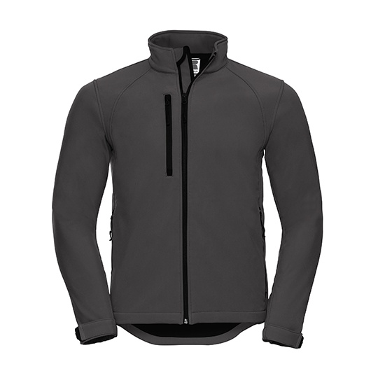 Kurtka Meska Klasyczna Softshell Wiatroszczelna Z140 - Titanium (Solid)