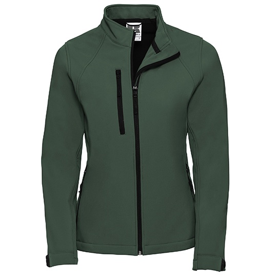 Kurtka Damska Softshell Slim Wodoodporna Z140F - Bottle Green