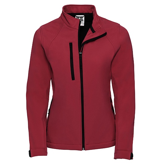 Kurtka Damska Softshell Slim Wodoodporna Z140F - Classic Red