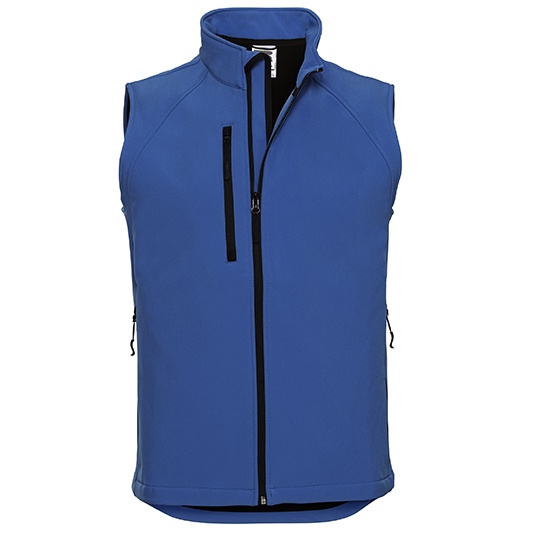 Bezrekawnik Meski Softshell Wiatroszczelny Z141 - Azure Blue