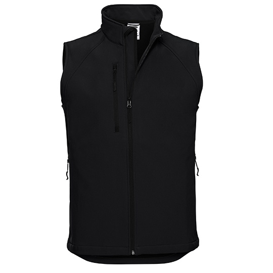 Bezrekawnik Meski Softshell Wiatroszczelny Z141 - Black