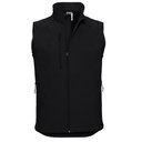 Bezrękawnik Męski Softshell Wiatroszczelny Z141 - Black
