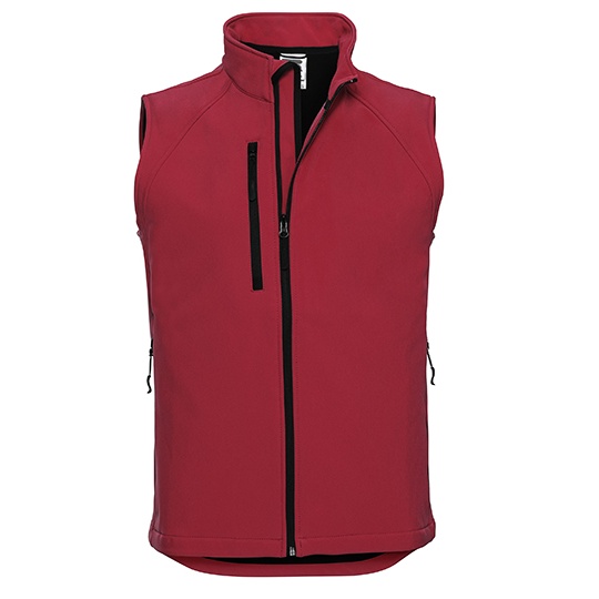 Bezrekawnik Meski Softshell Wiatroszczelny Z141 - Classic Red