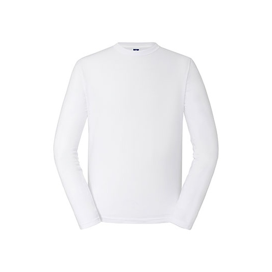 T-shirt Męski Klasyczny Długi Rękaw Bawełniany Z180L - White