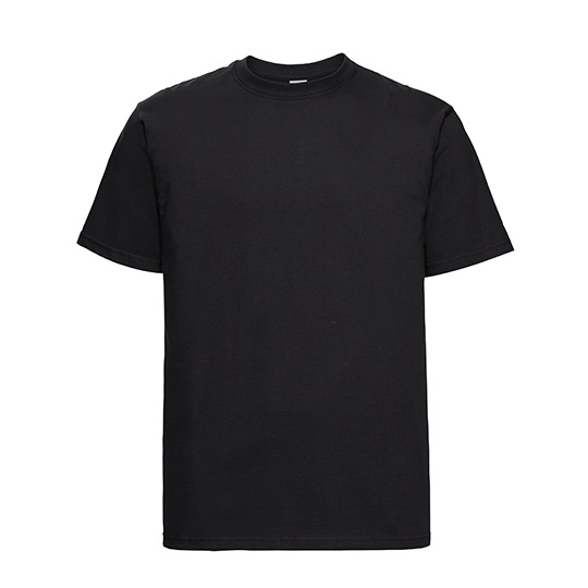 T-shirt Klasyczny Czesana Bawełna Z215 - Black