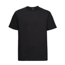 T-shirt Klasyczny Czesana Bawełna Z215 - Black