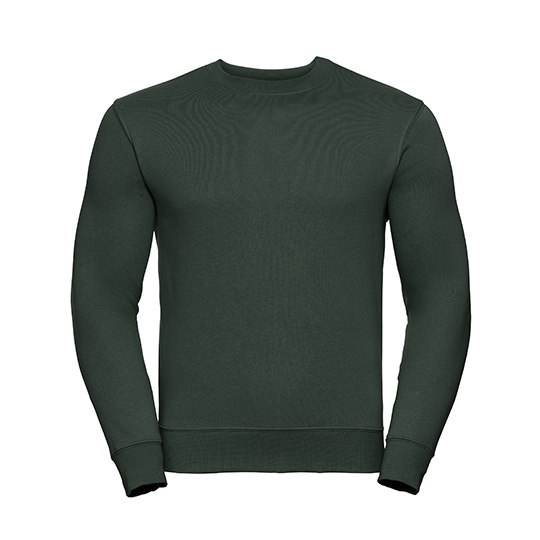 Bluza Slim Bawełniana Czesana Z262N - Bottle Green