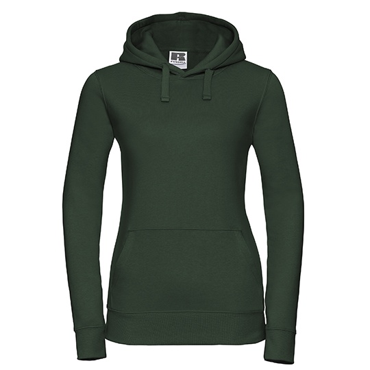 Bluza Damska Slim Czesana Bawelna Trojwarstwowa Z265F - Bottle Green