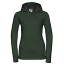 Bluza Damska Slim Czesana Bawełna Trojwarstwowa Z265F - Bottle Green