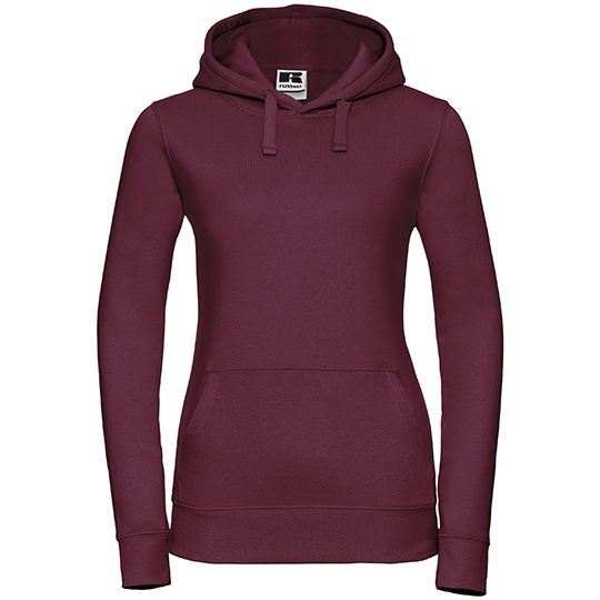 Bluza Damska Slim Czesana Bawelna Trojwarstwowa Z265F - Burgundy