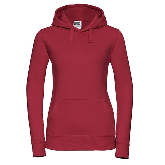 Bluza Damska Slim Czesana Bawelna Trojwarstwowa Z265F - Classic Red
