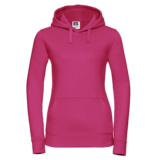 Bluza Damska Slim Czesana Bawelna Trojwarstwowa Z265F - Fuchsia