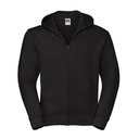 Bluza Slim Czesana Bawełna z Kapturem Z266 - Black