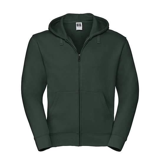 Bluza Slim Czesana Bawełna z Kapturem Z266 - Bottle Green