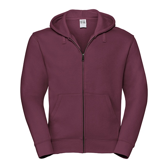 Bluza Slim Czesana Bawelna z Kapturem Z266 - Burgundy