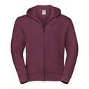 Bluza Slim Czesana Bawełna z Kapturem Z266 - Burgundy
