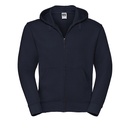 Bluza Slim Czesana Bawełna z Kapturem Z266 - French Navy