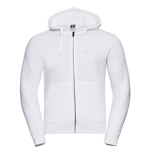 Bluza Slim Czesana Bawelna z Kapturem Z266 - White