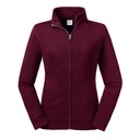 Bluza Damska Slim Bawełniana ze Stojka Z267F - Burgundy
