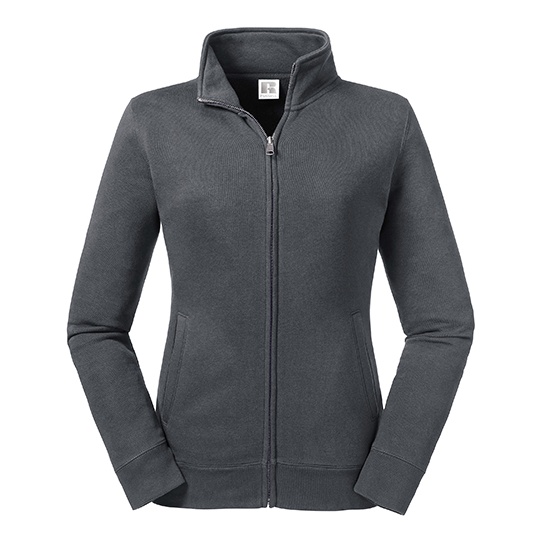 Bluza Damska Slim Bawelniana ze Stojka Z267F - Convoy Grey (Solid)