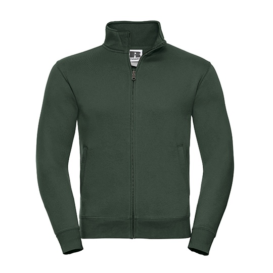 Bluza Rozpinana Meska Czesana Bawelna Z267M - Bottle Green