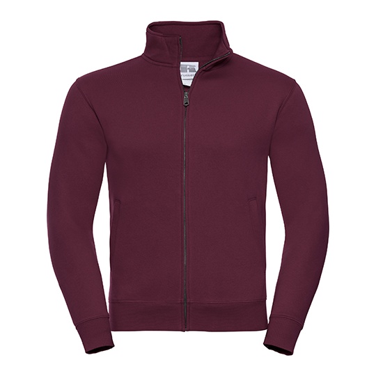 Bluza Rozpinana Meska Czesana Bawelna Z267M - Burgundy