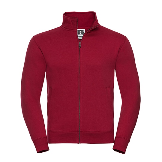 Bluza Rozpinana Meska Czesana Bawelna Z267M - Classic Red