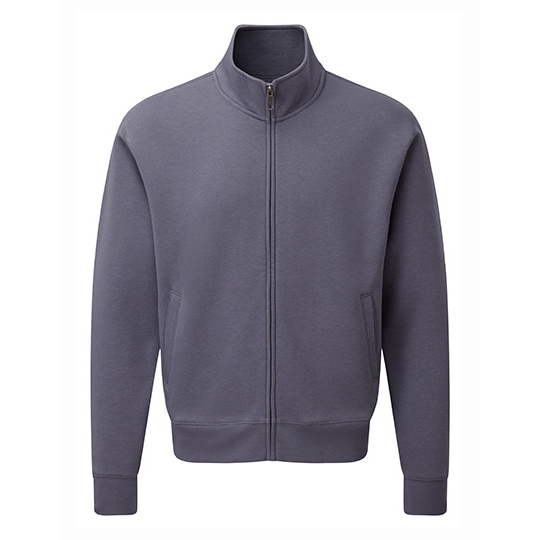 Bluza Rozpinana Meska Czesana Bawelna Z267M - Convoy Grey (Solid)