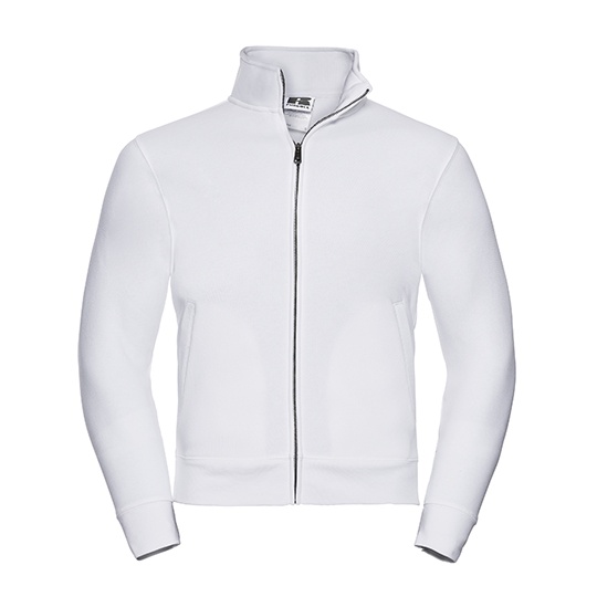Bluza Rozpinana Meska Czesana Bawelna Z267M - White