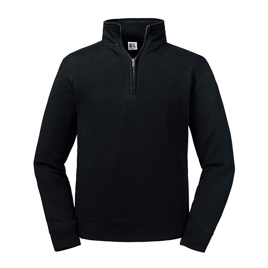 Bluza Meska 1 4 Zip Bawelniana Z270M - Black