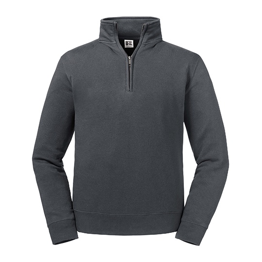 Bluza Męska 1 4 Zip Bawełniana Z270M - Convoy Grey (Solid)