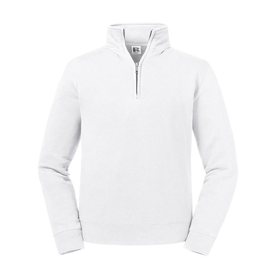 Bluza Meska 1 4 Zip Bawelniana Z270M - White