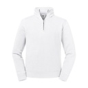 Bluza Męska 1 4 Zip Bawełniana Z270M - White