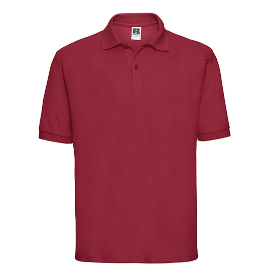 Męska Koszulka Polo Klasyczna Z539 - Classic Red