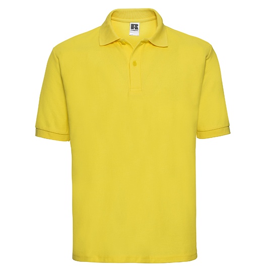 Męska Koszulka Polo Klasyczna Z539 - Yellow