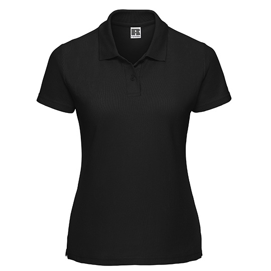 Koszulka Polo Damska Klasyczna Pika Bawelna Poliester Z539F - Black