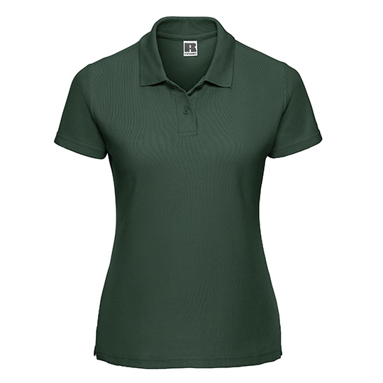 Koszulka Polo Damska Klasyczna Pika Bawelna Poliester Z539F - Bottle Green