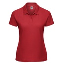 Koszulka Polo Damska Klasyczna Pika Bawełna Poliester Z539F - Bright Red