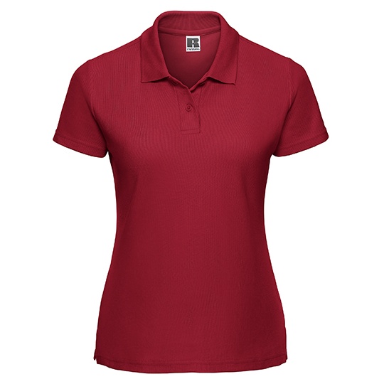 Koszulka Polo Damska Klasyczna Pika Bawełna Poliester Z539F - Classic Red
