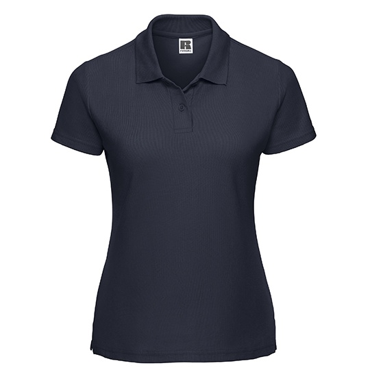 Koszulka Polo Damska Klasyczna Pika Bawelna Poliester Z539F - French Navy