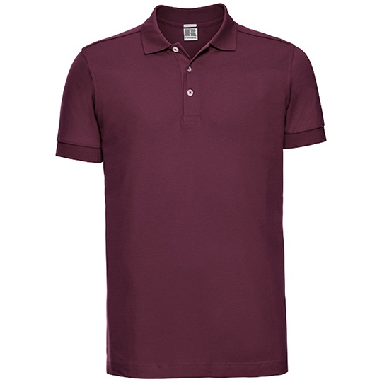 Koszulka Polo Meska Slim Pika Stretch Z566 - Burgundy