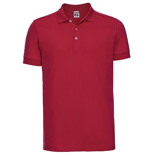 Męskie Polo Slim Z566 - Classic Red
