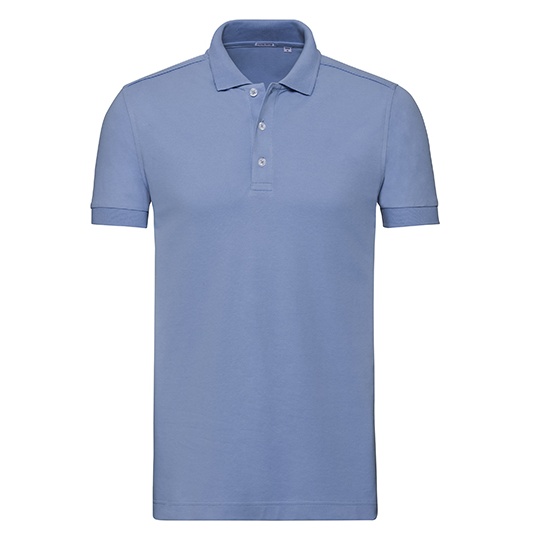 Koszulka Polo Meska Slim Pika Stretch Z566 - Sky