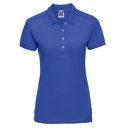 Koszulka Polo Damska Dopasowana Elastyczna Bawełna Z566F - Azure Blue
