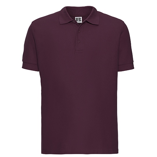 Koszulka Polo Męska Klasyczna Bawełniana Pika Z577 - Burgundy