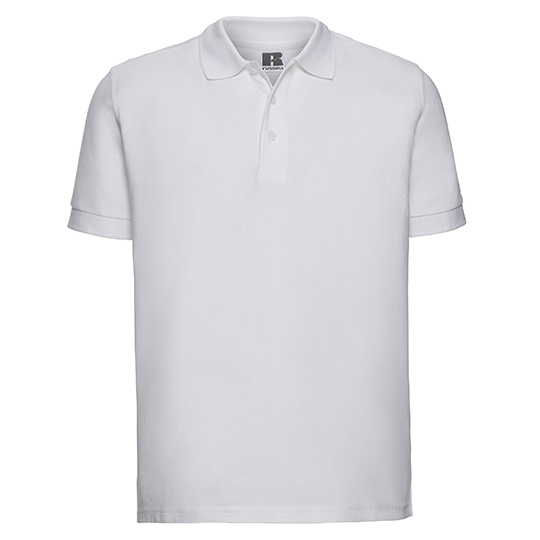 Koszulka Polo Meska Klasyczna Bawelniana Pika Z577 - White