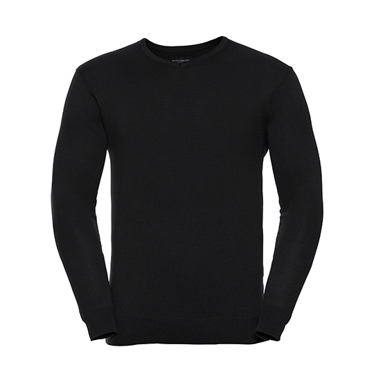 Meski sweter z dekoltem w serek Z710 - Black